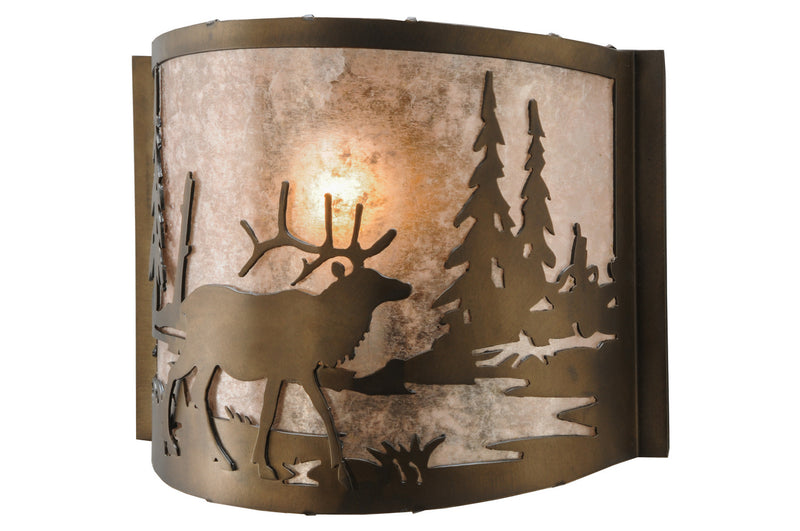 Meyda Tiffany 148034 One Light Wall Sconce, Antique Copper