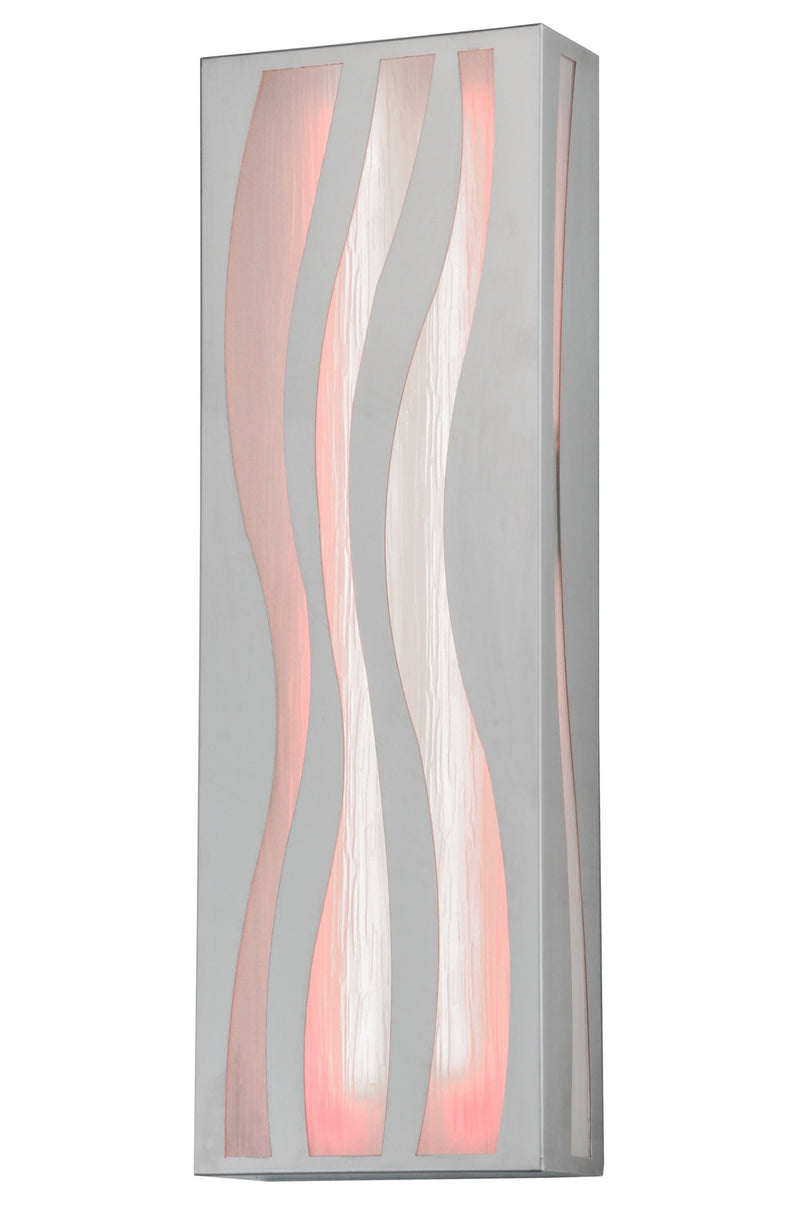 Meyda Tiffany 148112 LED Wall Sconce, Custom,Stainless Steel