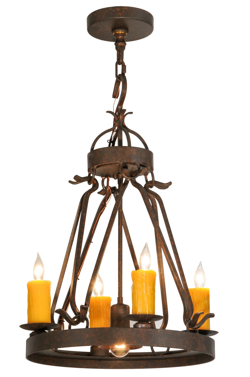 Meyda Tiffany 148235 Five Light Chandelier, Cajun Spice