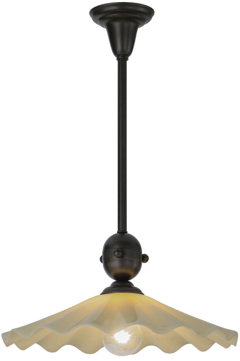 Meyda Tiffany 148454 One Light Pendant, Craftsman Brown
