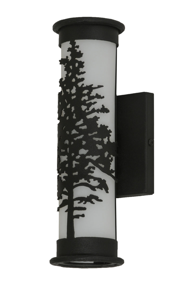 Meyda Tiffany 148574 Two Light Wall Sconce, Textured Black
