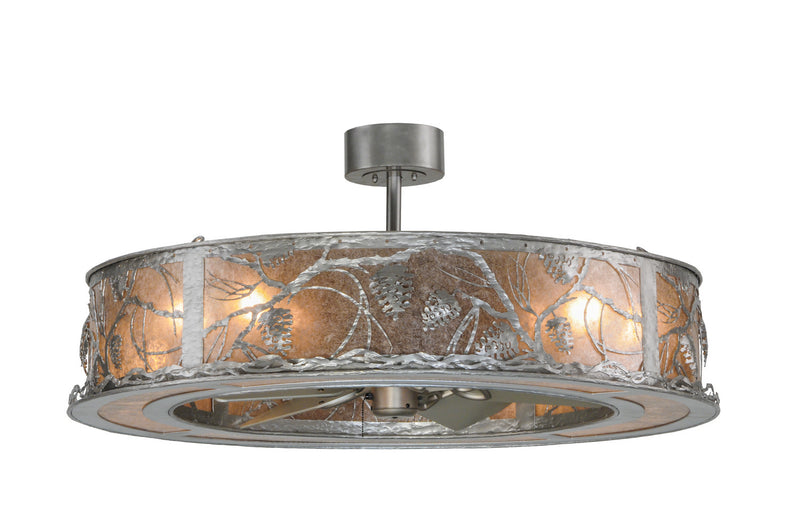 Meyda Tiffany 148592 Eight Light Chandel-Air, Nickel