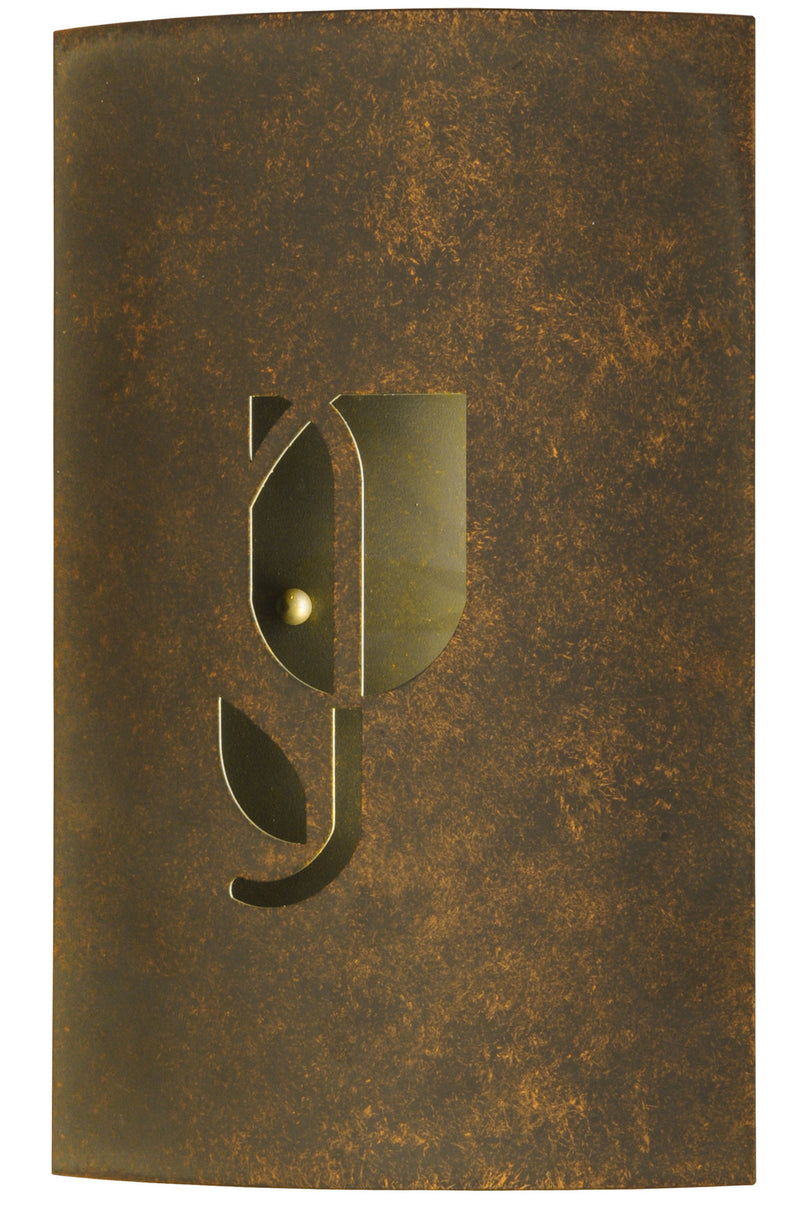 Meyda Tiffany 148710 LED Wall Sconce, Gilded Tobacco