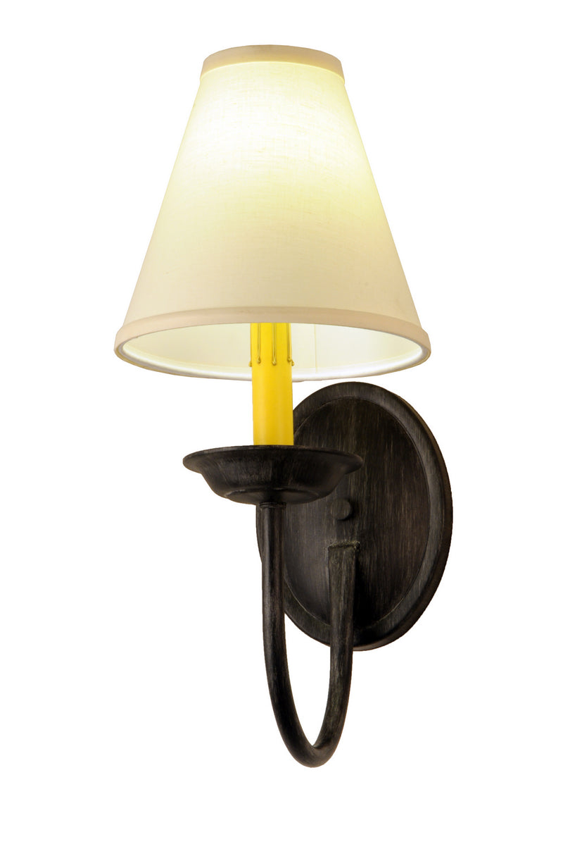 Meyda Tiffany 148786 One Light Wall Sconce, Black Metal,Custom