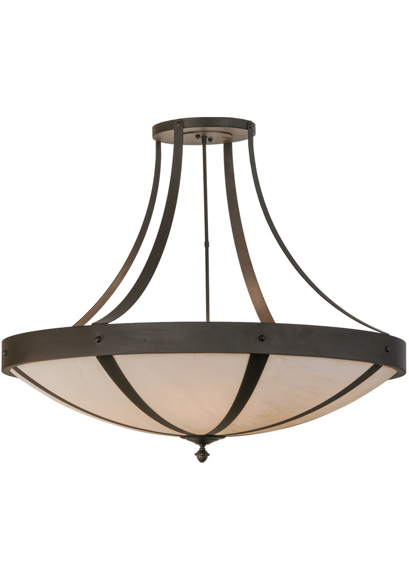 Meyda Tiffany 148832 Six Light Semi-Flushmount, Oil Rubbed Bronze