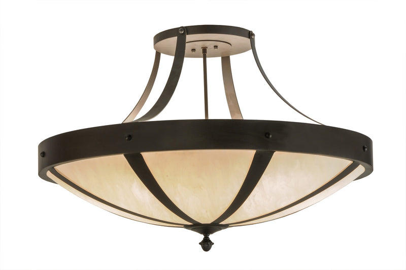 Meyda Tiffany 148835 Six Light Semi-Flushmount, Oil Rubbed Bronze