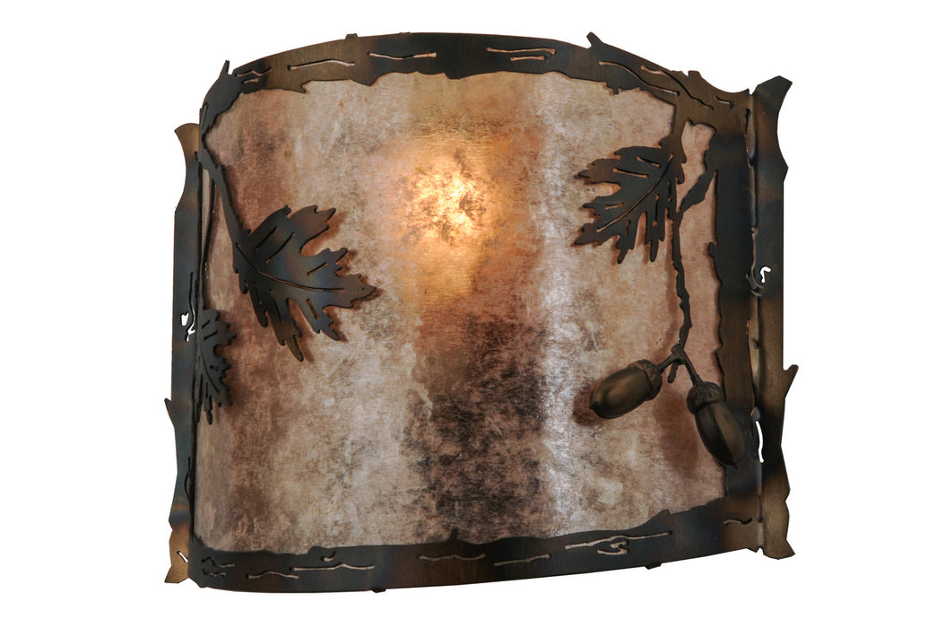 Meyda Tiffany 148889 One Light Wall Sconce, Dark Burnished Antique Copper
