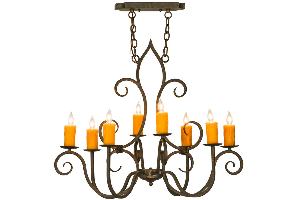 Meyda Tiffany 149115 Eight Light Chandelier, Oil Rubbed Bronze