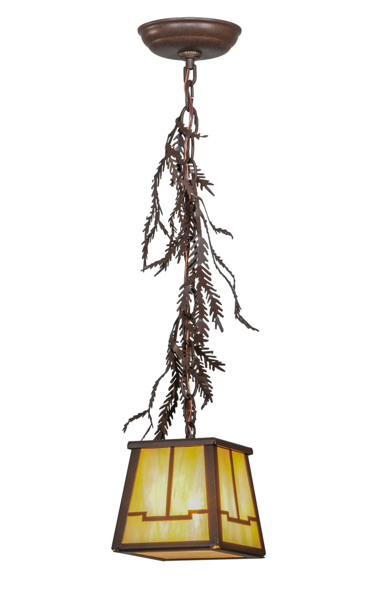 Meyda Tiffany 149184 One Light Mini Pendant, Cafe Noir