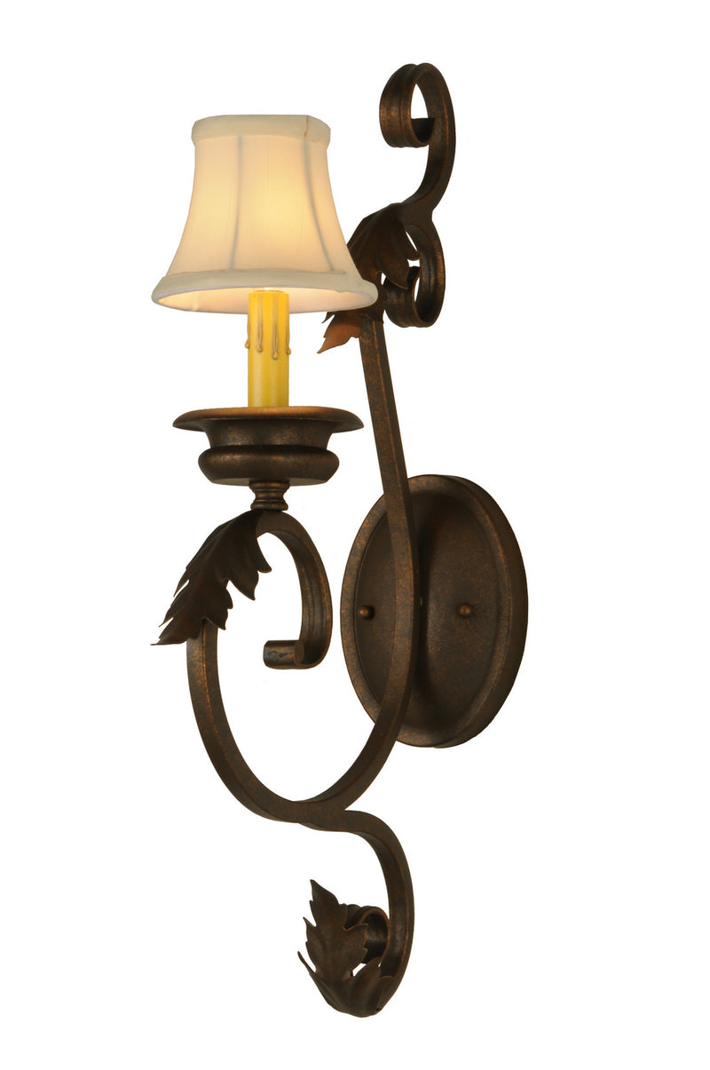 Meyda Tiffany 149232 One Light Wall Sconce, Gilded Tobacco