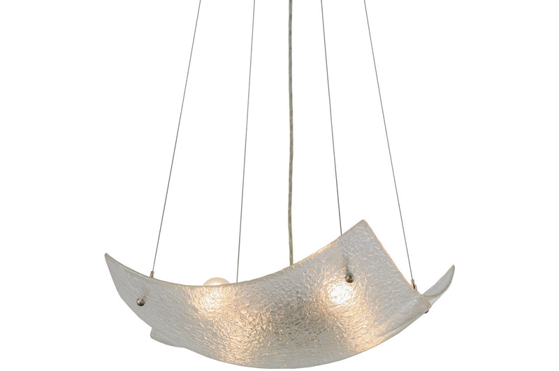 Meyda Tiffany 149334 Four Light Inverted Pendant, Brushed Nickel