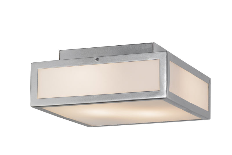 Meyda Tiffany 149545 Two Light Flushmount, Polished Nickel