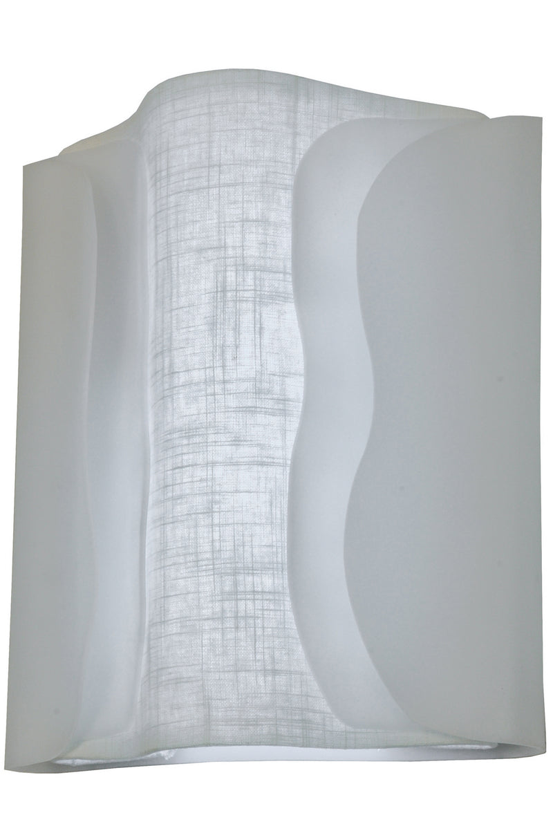 Meyda Tiffany 149579 LED Wall Sconce, Timeless Bronze/ Linen