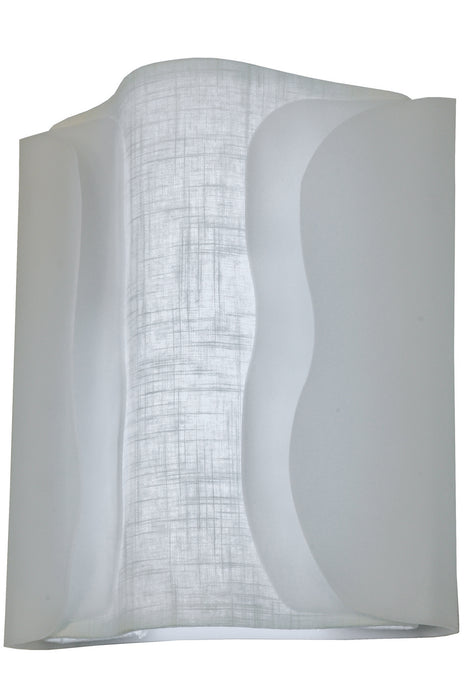 Meyda Tiffany 149579 LED Wall Sconce, Timeless Bronze/ Linen