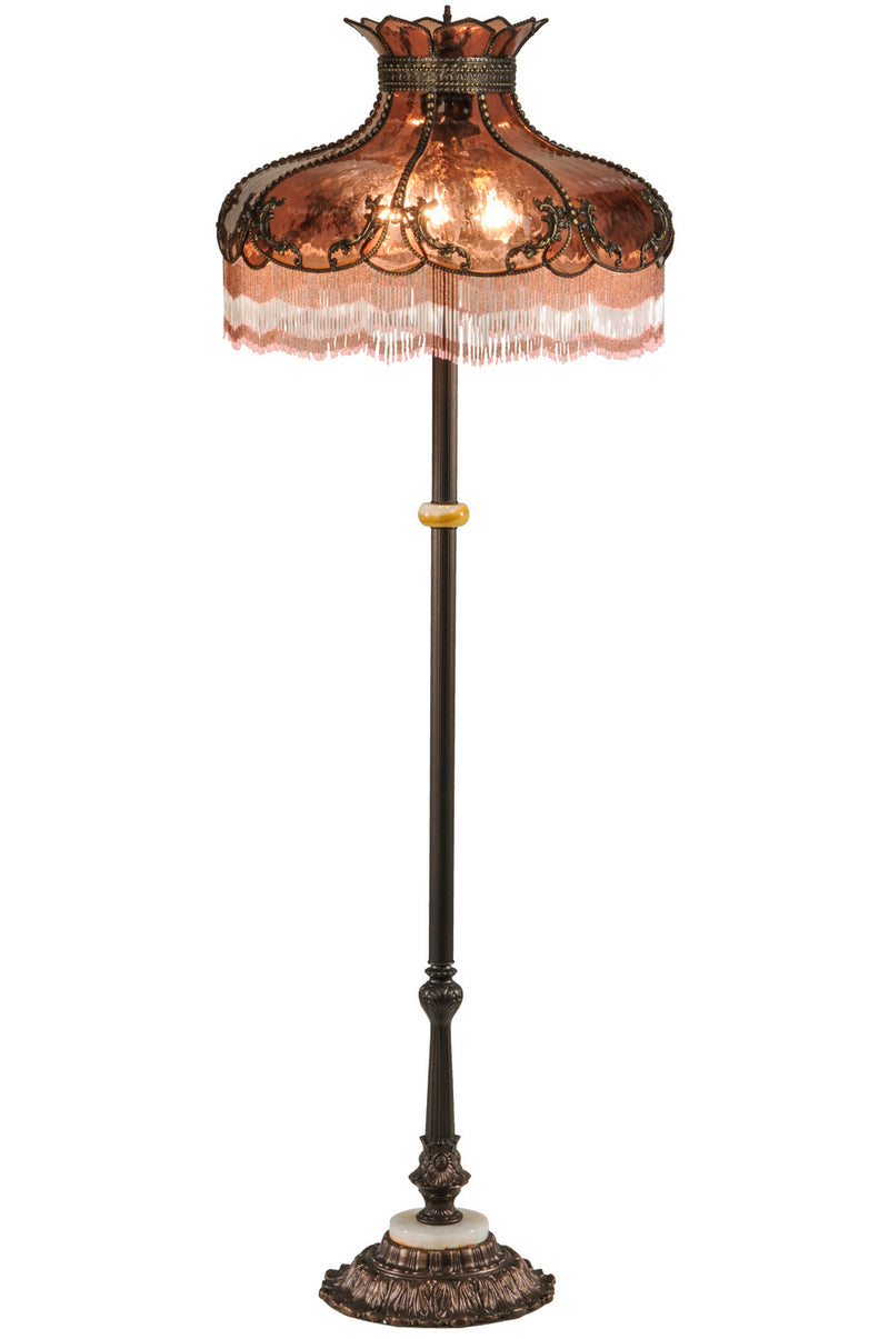 Meyda Tiffany 149642 Three Light Floor Lamp, Mahogany Bronze