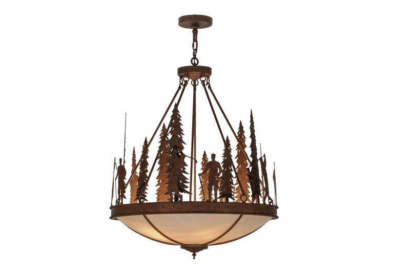 Meyda Tiffany 149734 Five Light Pendant, Rusty Nail