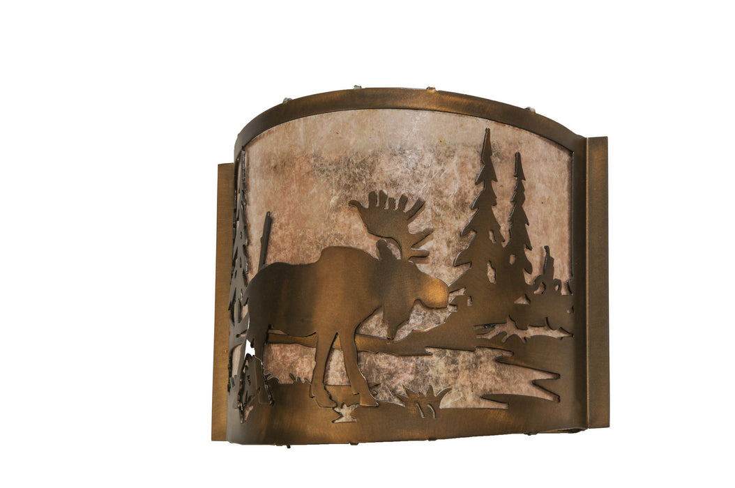 Meyda Tiffany 149962 One Light Wall Sconce, Antique Copper