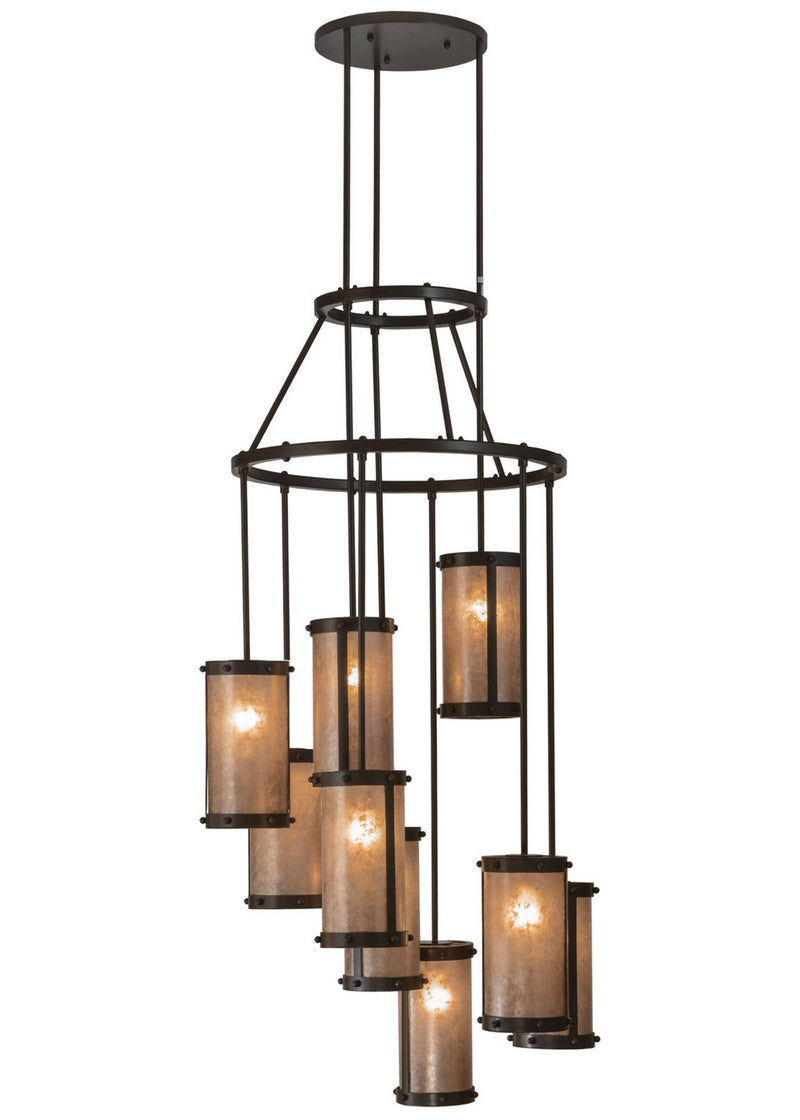 Meyda Tiffany 149979 Nine Light Chandelier, Timeless Bronze