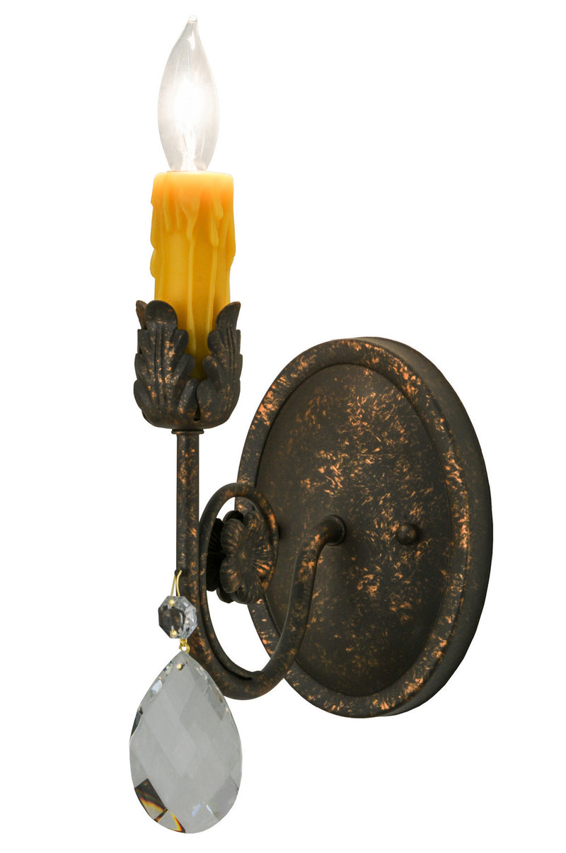 Meyda Tiffany 150051 One Light Wall Sconce, Gilded Tobacco