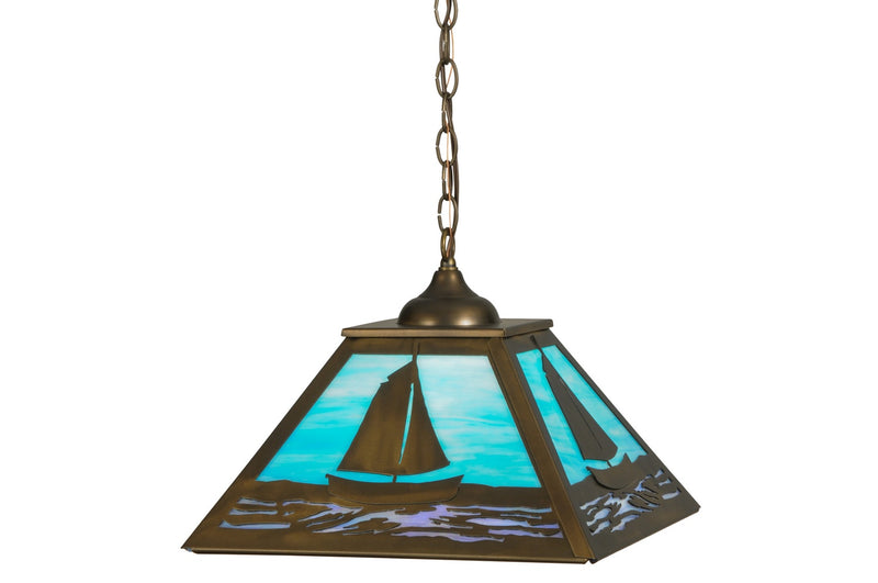 Meyda Tiffany 150186 One Light Pendant, Antique Copper