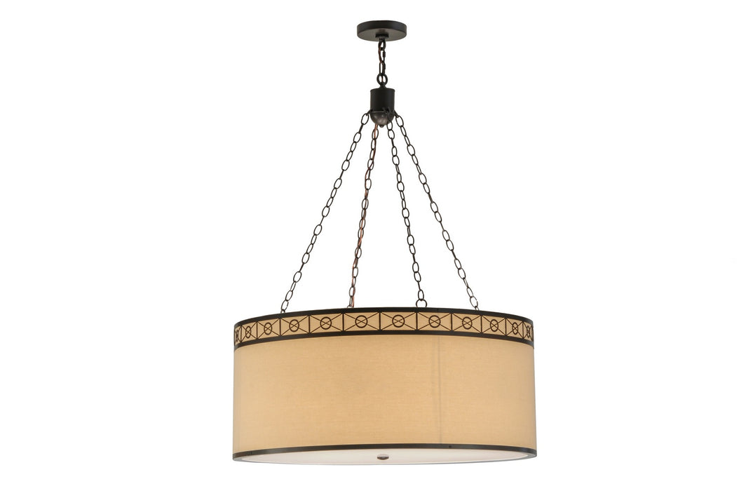 Meyda Tiffany 150293 Six Light Pendant, Timeless Bronze