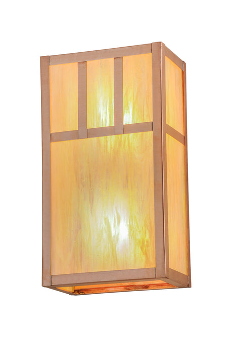 Meyda Tiffany 150576 Two Light Wall Sconce, Natural Copper