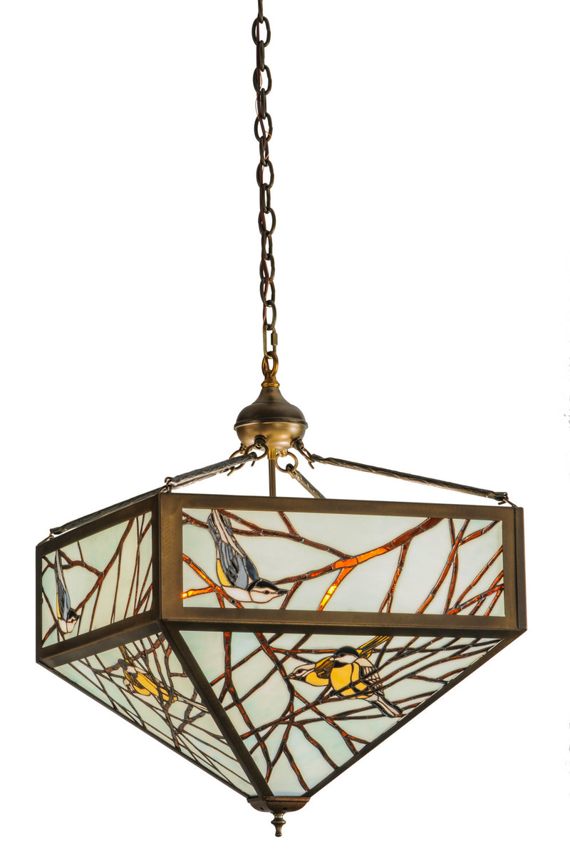 Meyda Tiffany 150648 Four Light Pendant, Antique Copper
