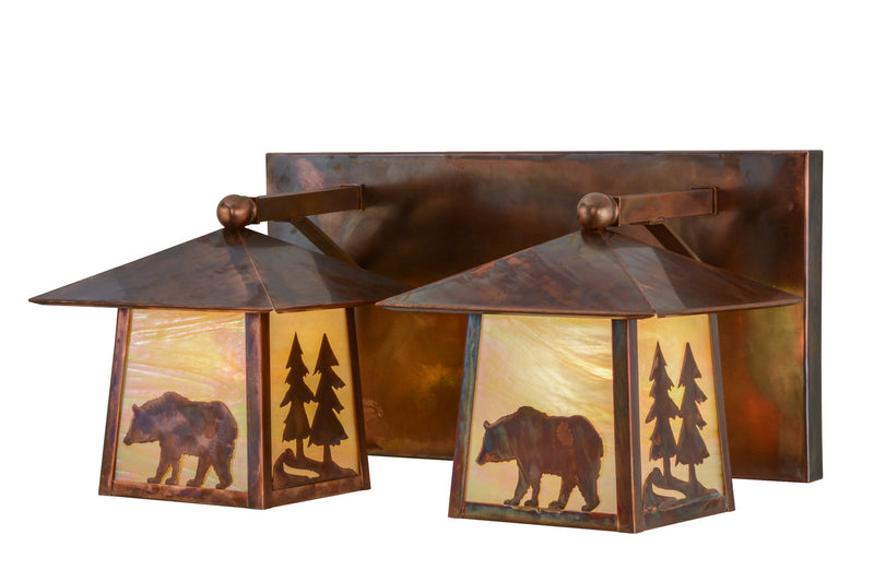 Meyda Tiffany 150779 Two Light Vanity, Vintage Copper