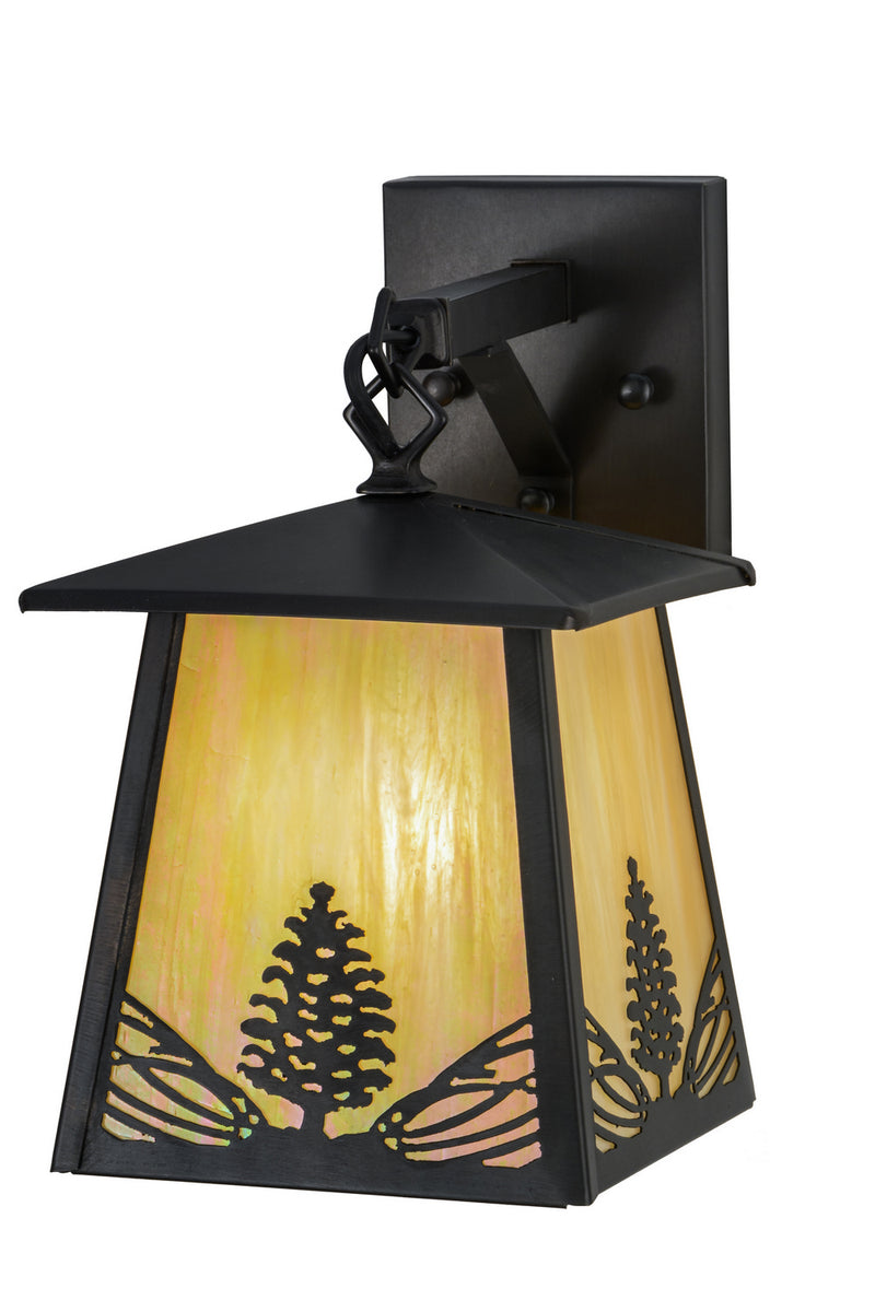 Meyda Tiffany 150784 One Light Wall Sconce, Craftsman Brown