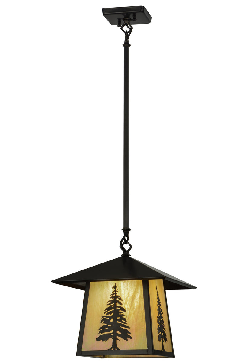 Meyda Tiffany 150785 One Light Pendant, Craftsman Brown