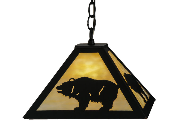 Meyda Tiffany 150870 One Light Pendant, Textured Black