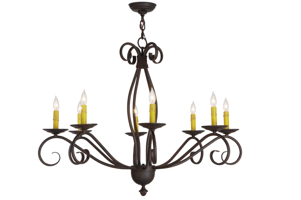 Meyda Tiffany 151019 Eight Light Chandelier, Cajun Spice