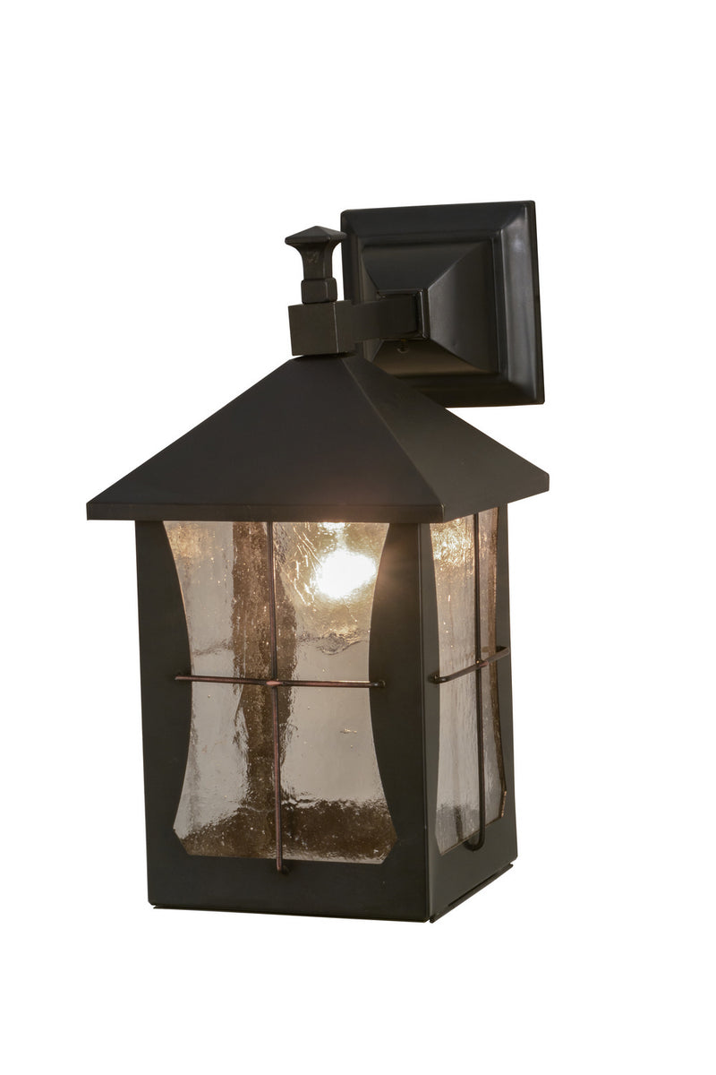 Meyda Tiffany 151021 One Light Wall Sconce, Craftsman Brown