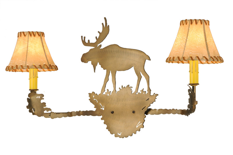 Meyda Tiffany 151163 Two Light Vanity, Antique Copper