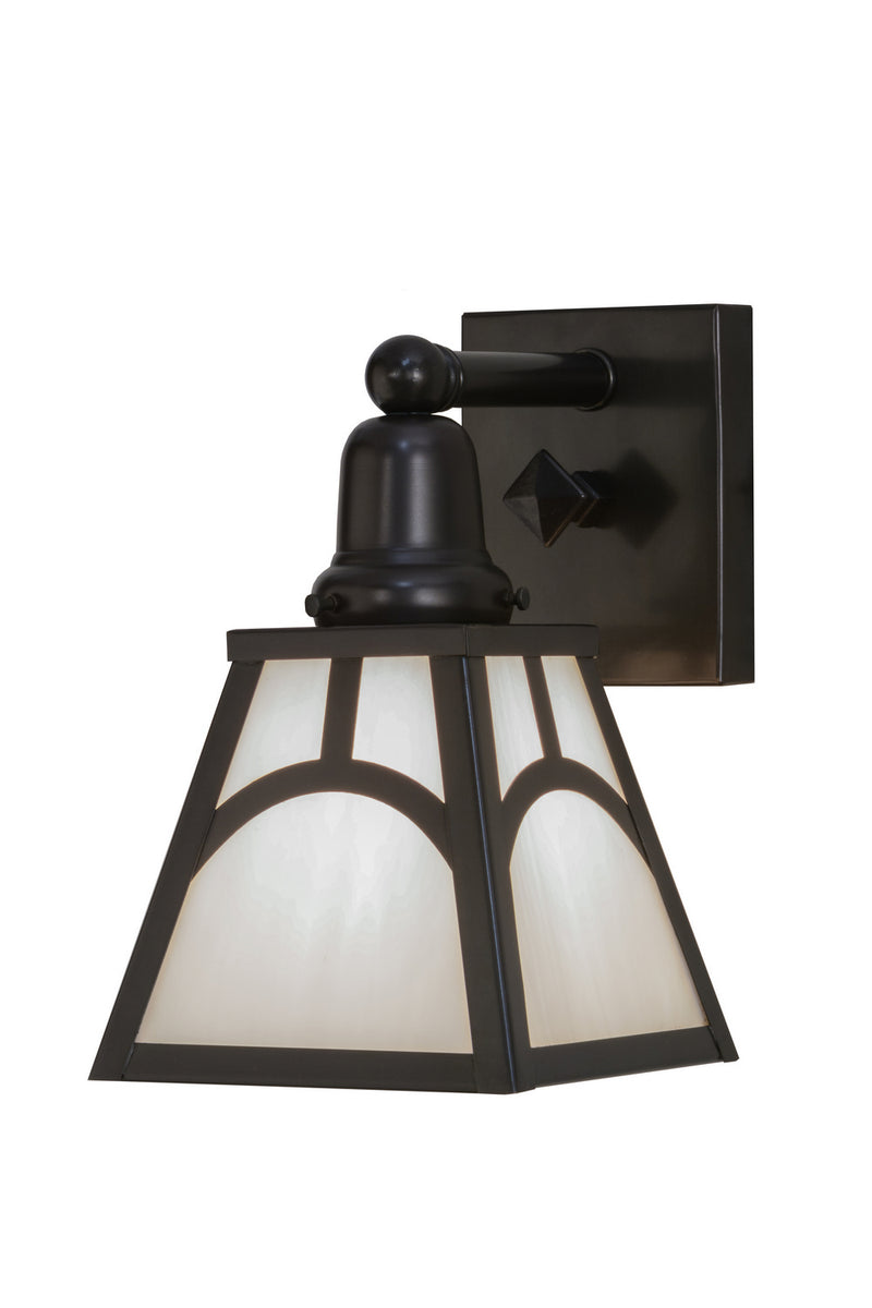 Meyda Tiffany 151261 One Light Wall Sconce, Craftsman Brown