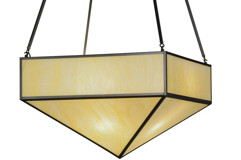 Meyda Tiffany 151396 Eight Light Pendant, Craftsman Brown