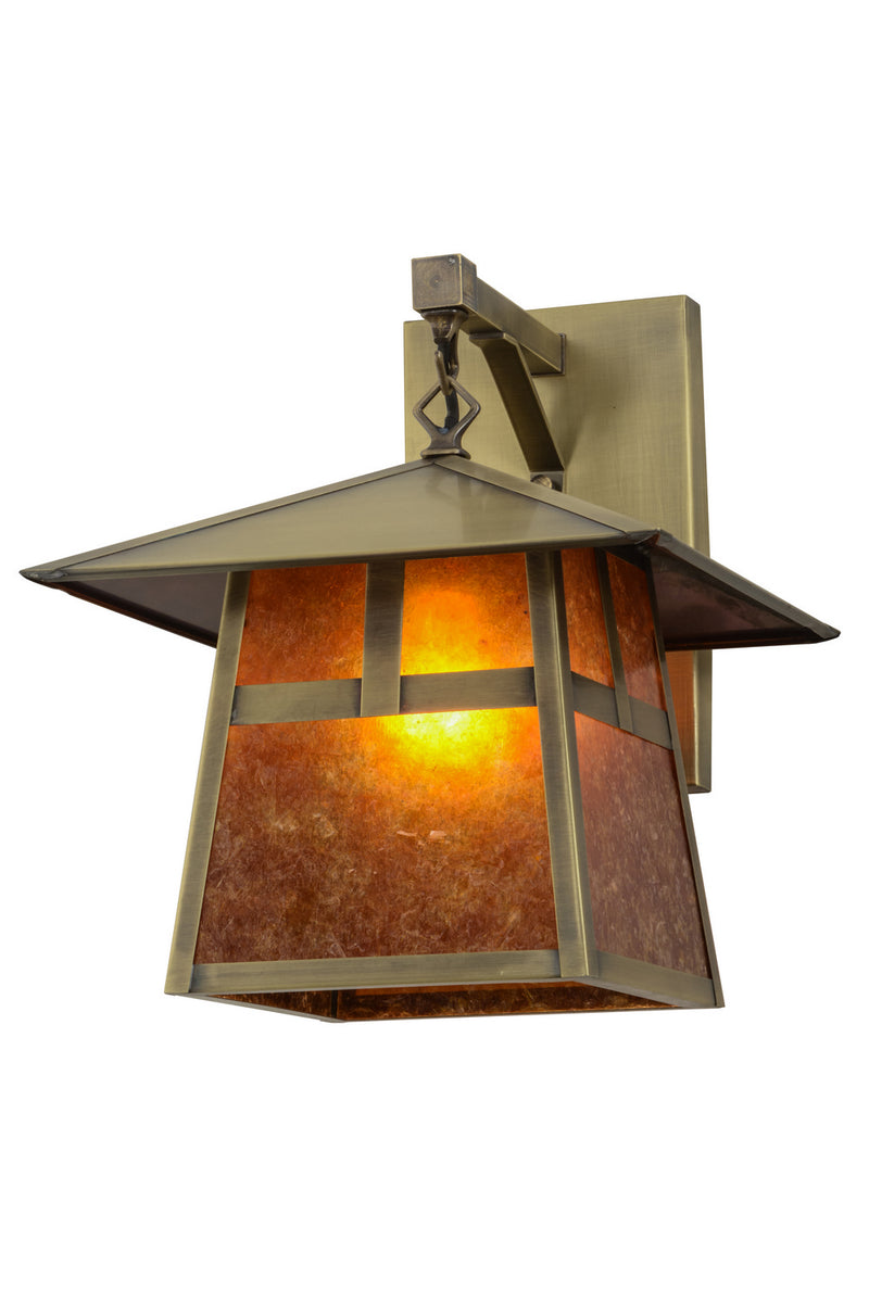 Meyda Tiffany 151578 One Light Wall Sconce, Antique Brass