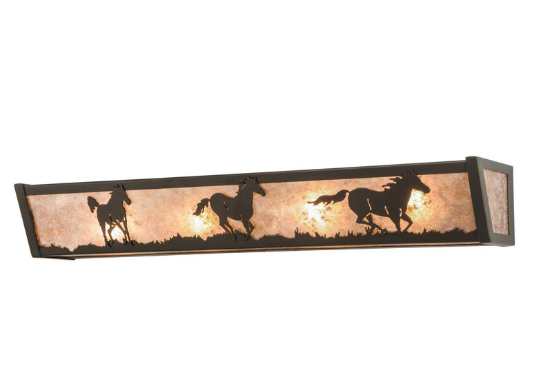 Meyda Tiffany 151691 Four Light Vanity, Timeless Bronze
