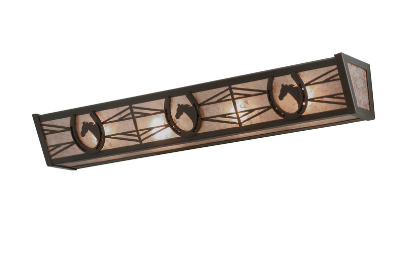 Meyda Tiffany 151694 Four Light Vanity, Timeless Bronze