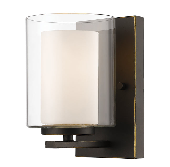 Z-Lite 426-1S-OB One Light Wall Sconce, Olde Bronze