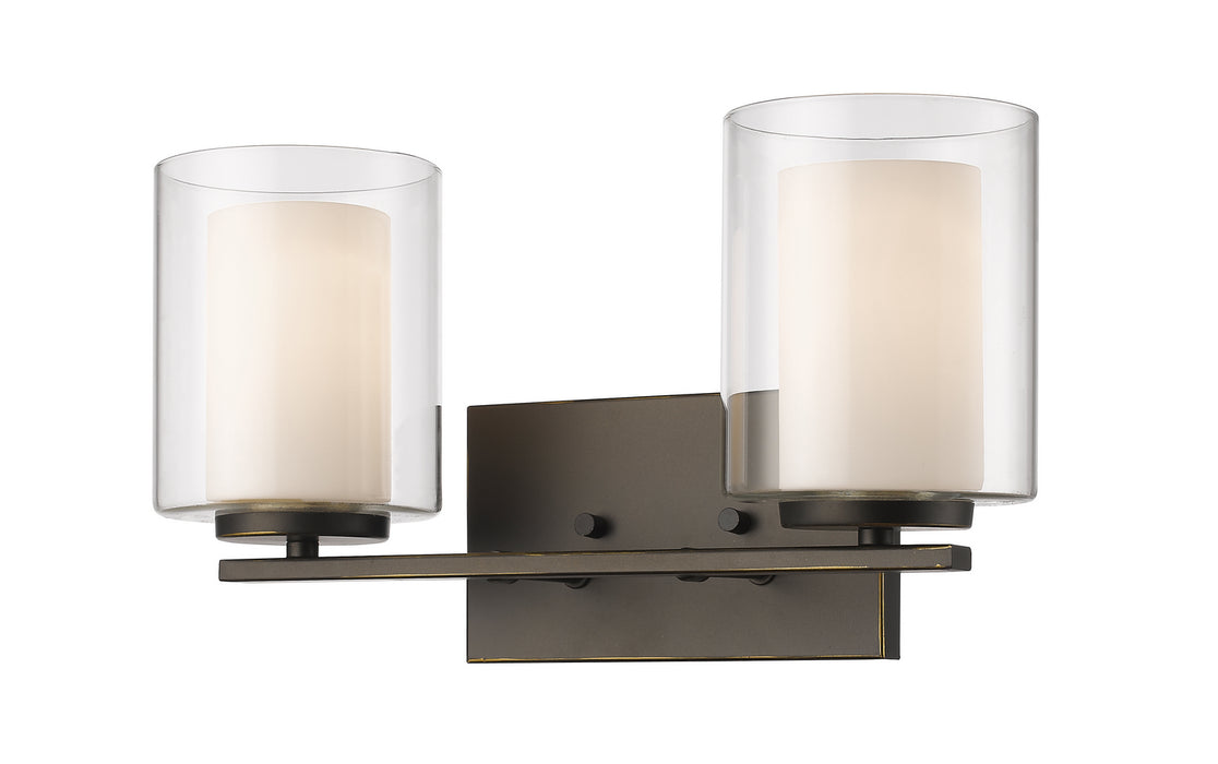 Z-Lite 426-2V-OB Two Light Vanity, Olde Bronze