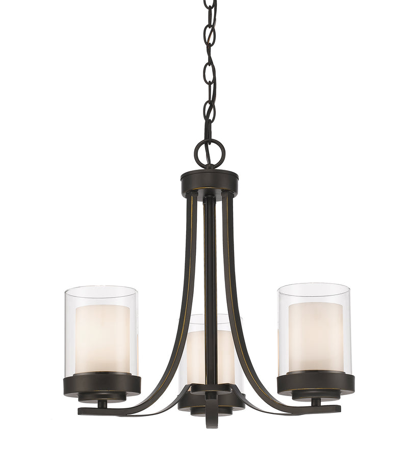 Z-Lite 426-3C-OB Three Light Chandelier, Olde Bronze