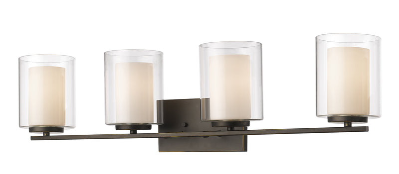Z-Lite 426-4V-OB Four Light Vanity, Olde Bronze
