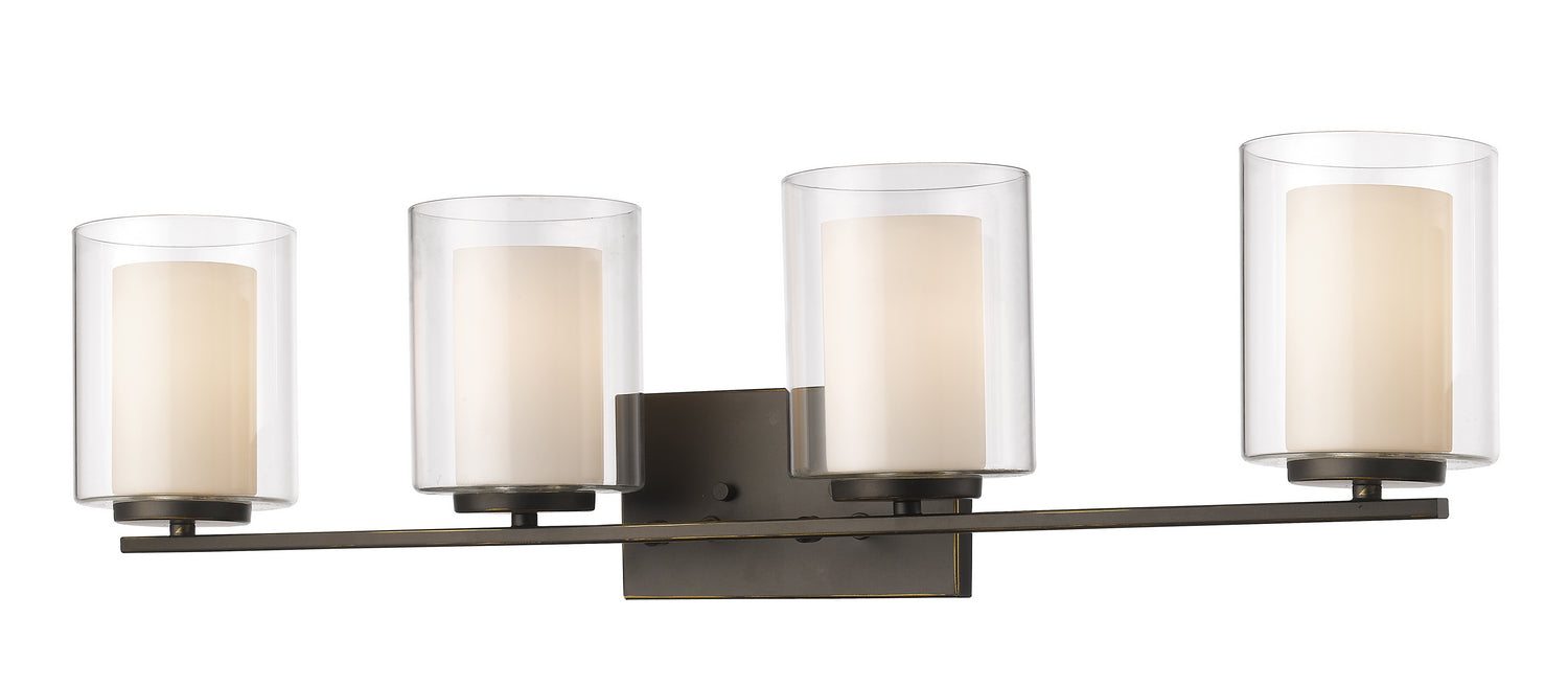 Z-Lite 426-4V-OB Four Light Vanity, Olde Bronze