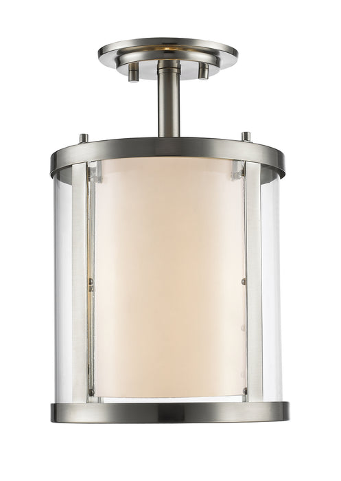 Z-Lite 426SF-BN Three Light Semi Flush Mount, Brushed Nickel