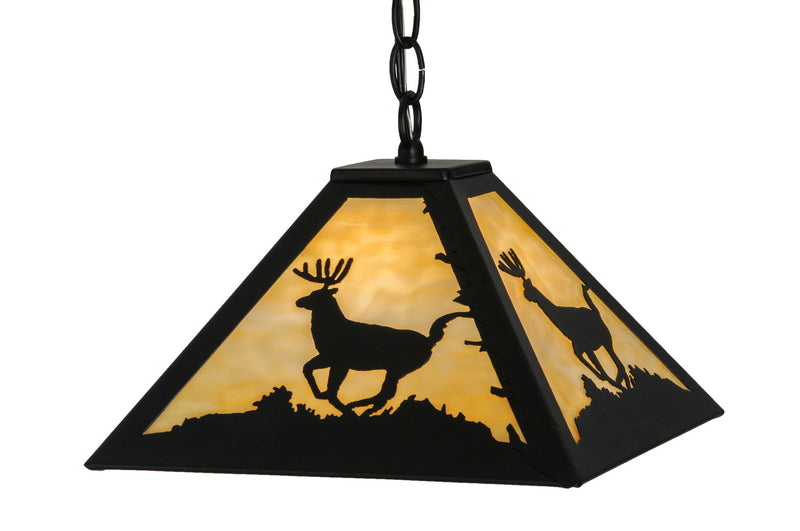 Meyda Tiffany 151728 One Light Pendant, Textured Black