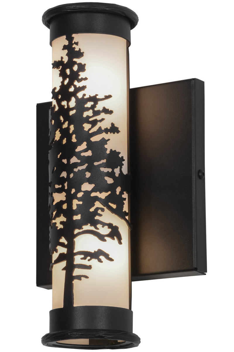 Meyda Tiffany 151830 Two Light Wall Sconce, Textured Black