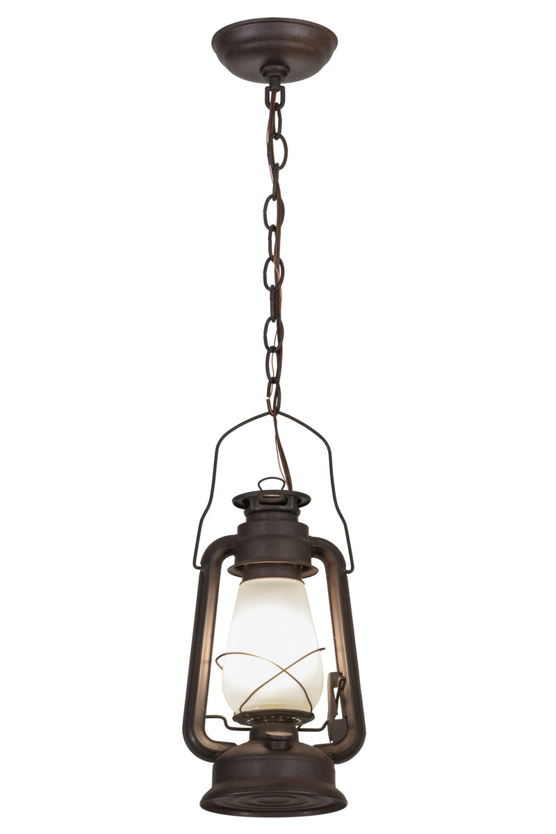Meyda Tiffany 151907 One Light Mini Pendant, Distressed Rust