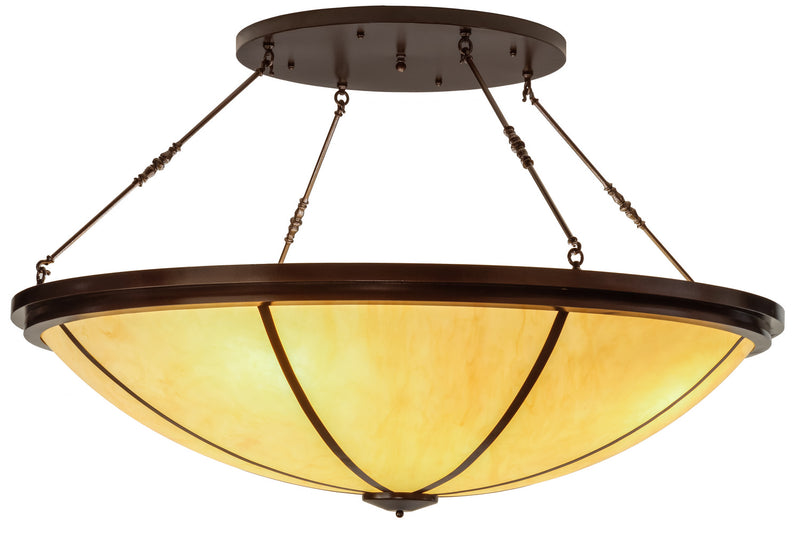 Meyda Tiffany 152050 Eight Light Semi-Flushmount, Copper Vein