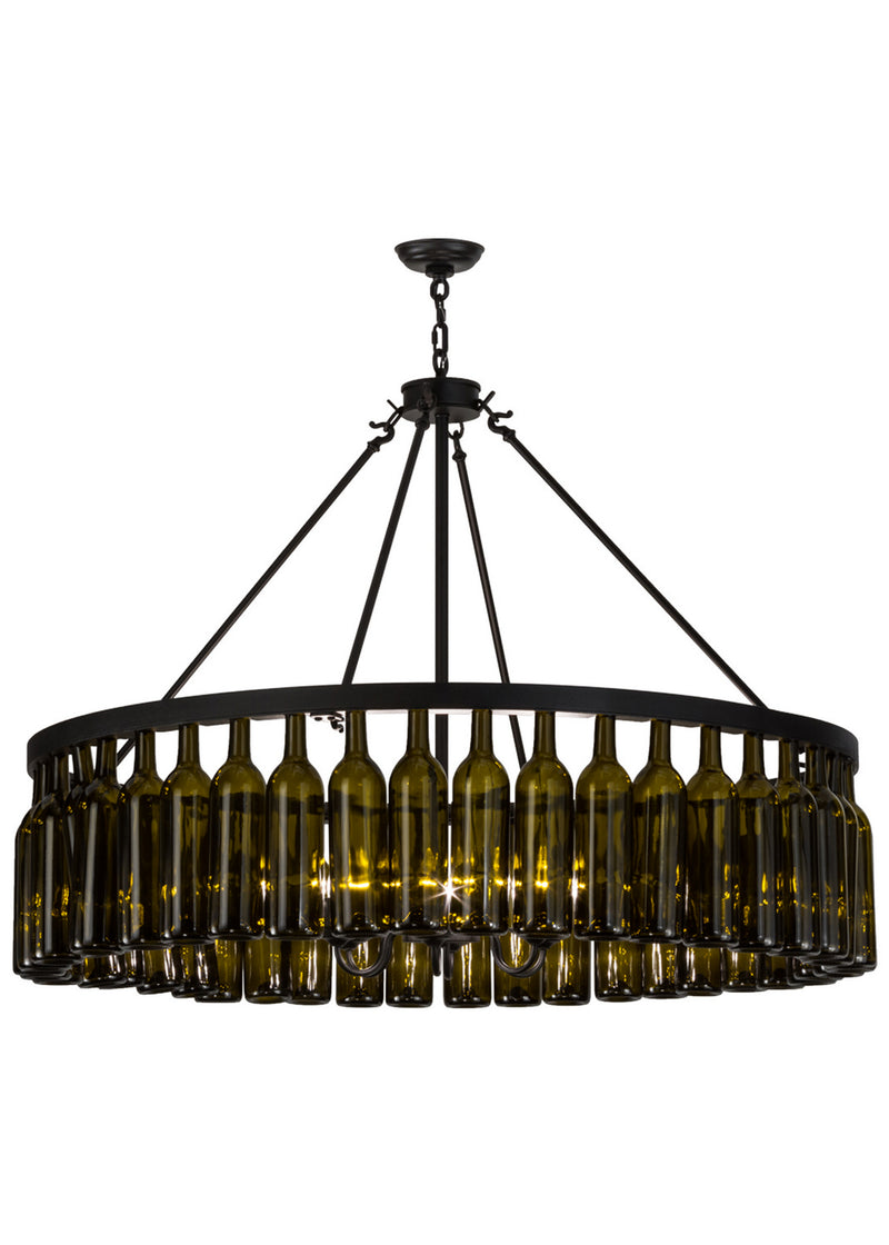 Meyda Tiffany 152072 Six Light Chandelier, Textured Black